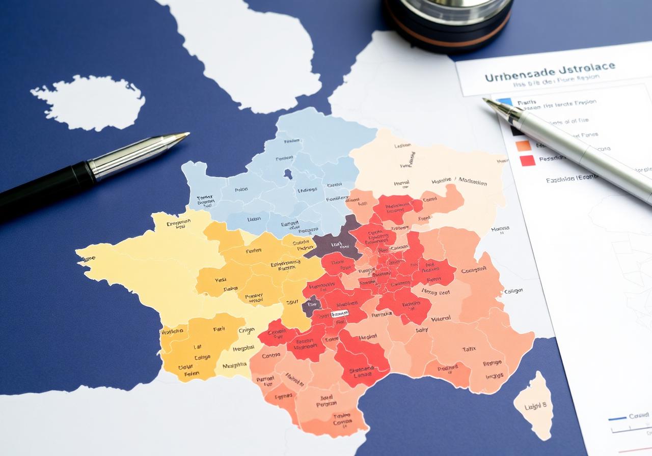 Carte des zones de risques d'Île-de-France